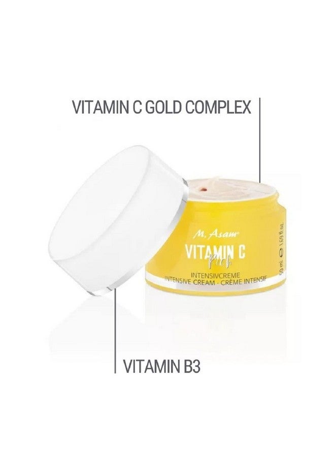 Vitamin C Rich Face Moisturizer - Intensive Face Cream For Enhanced Radiance, Nourishing Oils & Vitamin B3 For An Even & Refined Looking Complexion, Facial Care, 1.69 Fl Oz