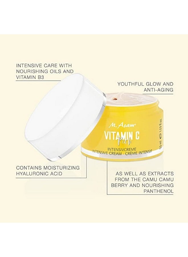 Vitamin C Rich Face Moisturizer - Intensive Face Cream For Enhanced Radiance, Nourishing Oils & Vitamin B3 For An Even & Refined Looking Complexion, Facial Care, 1.69 Fl Oz