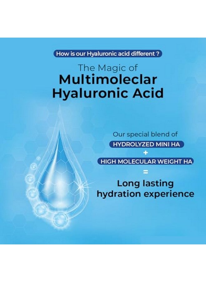 7D Hydro Burst Oilfree Water Gel Face Moisturizer With Hyaluronic Acid Ceramides & Peptides For 100Hr Hydration | Skin Barrier Repair Cream For All Skin Types | Men & Women 50 Ml