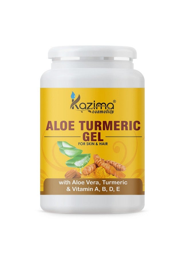 Aloe Turmeric Gel With Pure Aloe Vera, Turmeric & Vitamin A, B, D, E For Face, Skin & Hair - Moisturizing, Skin Lightening, Acne Scars, Wrinkles, Sunburn & Dark Circles (1Kg)