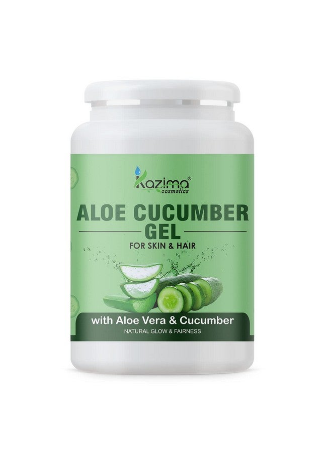 Aloe Cucumber Gel With Pure Aloe Vera & Cucumber For Face, Skin & Hair - Exfoliate Skin, Reduces Acne Scars, Wrinkles, Sunburn, Dark Circles & Moisturizes Skin (1Kg)