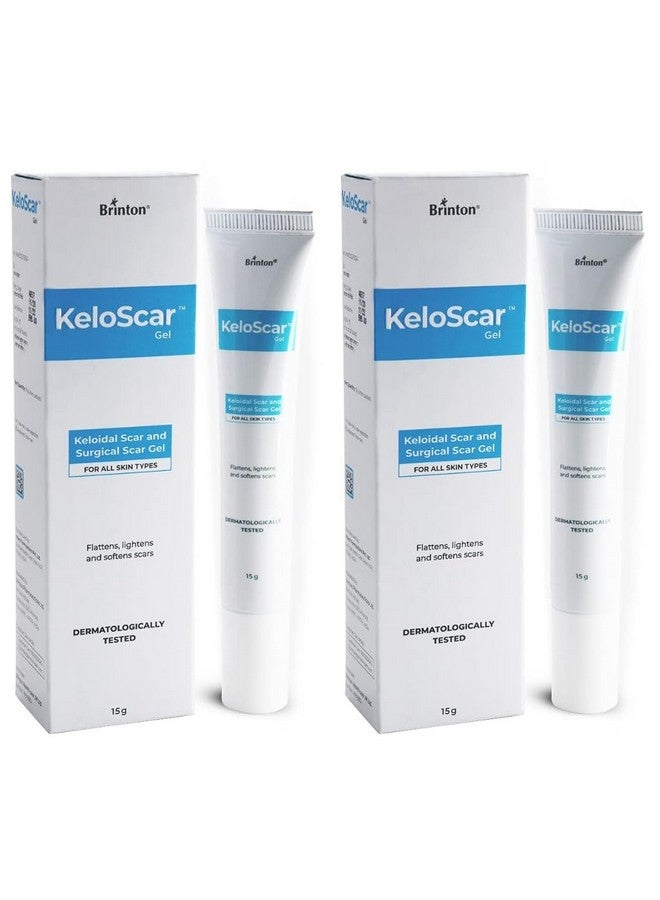 Keloscar Gel | Surgical Scar Gel For All Skin Types Stimulates Skin Regeneration (15 G) X Pack Of 2