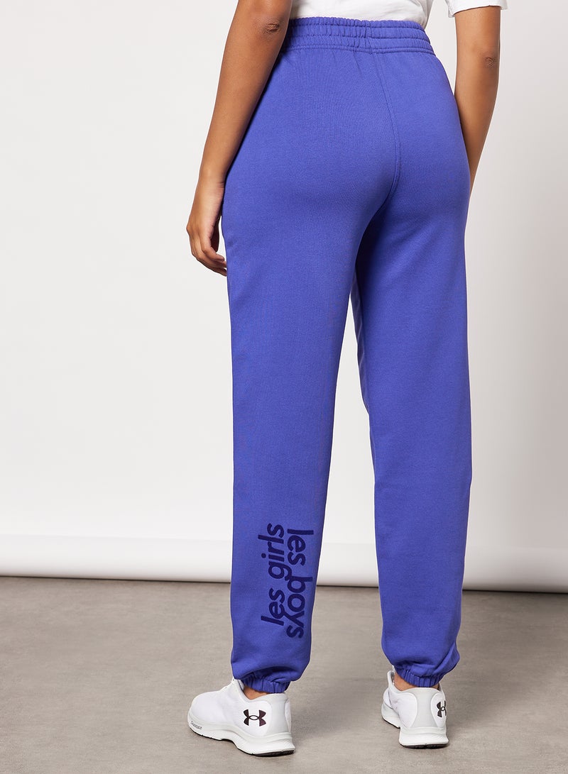 Basic Loose Fit Sweatpants Blue