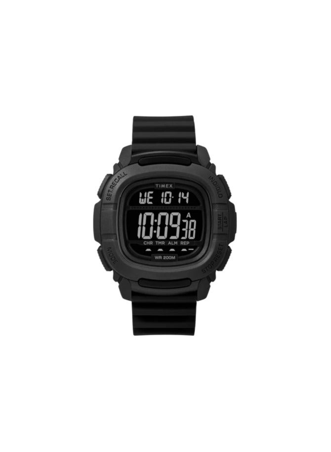 Timex Resin Digital Men's Watch With Black Silicone TW5M26100