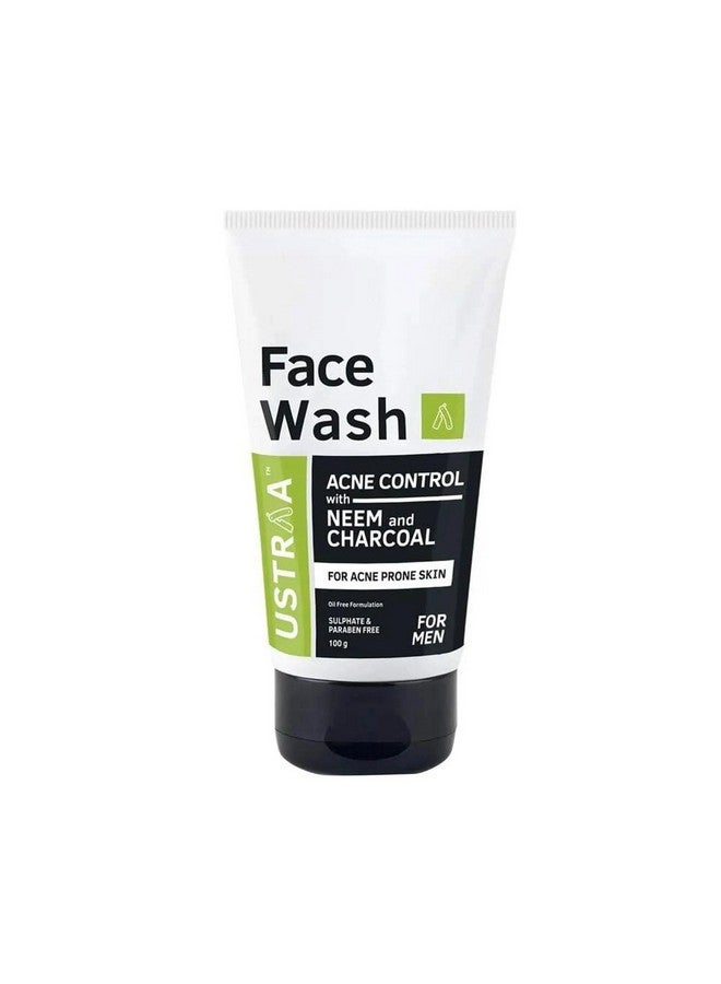 Face Wash Acne Control With Neem & Charcoal 100G Oil Control, Prevents Acne & De Tan Face Cream For Men 50G | For Effective Tan Removal & Even Skin Tone | Without Bleach