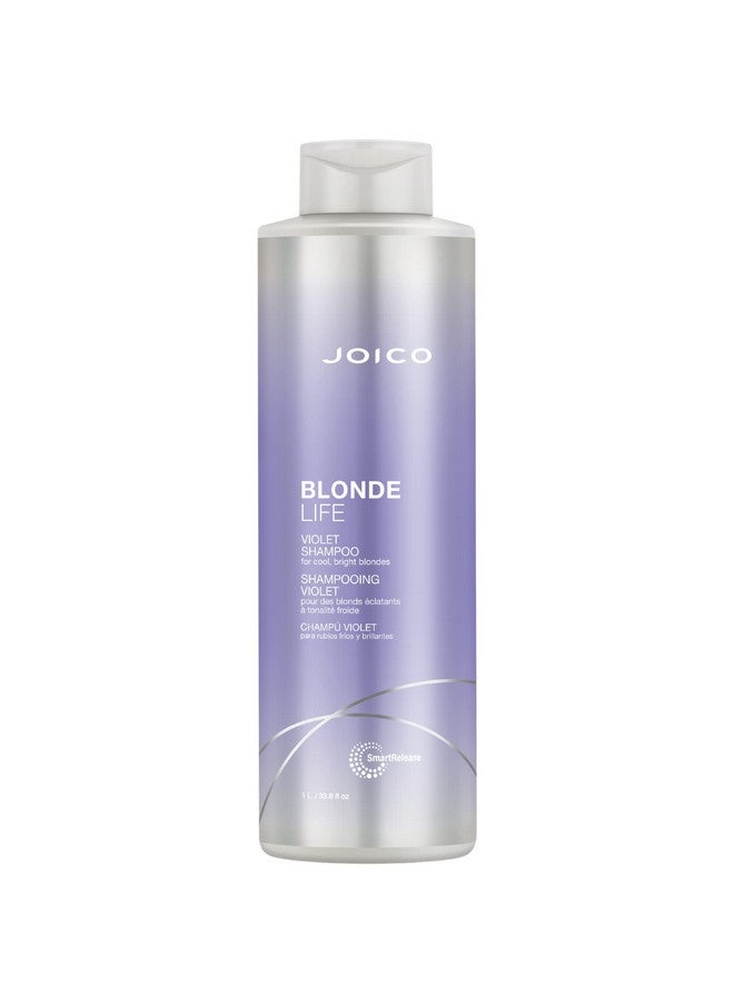 Blonde Life Violet Shampoo | For Cool & Bright Blonde Hair | Neutralize Brassy Tones | Banish Yellow Tones | Boost Shine | Sulfate Free | With Monoi & Tamanu Oil | 33.8 Fl Oz