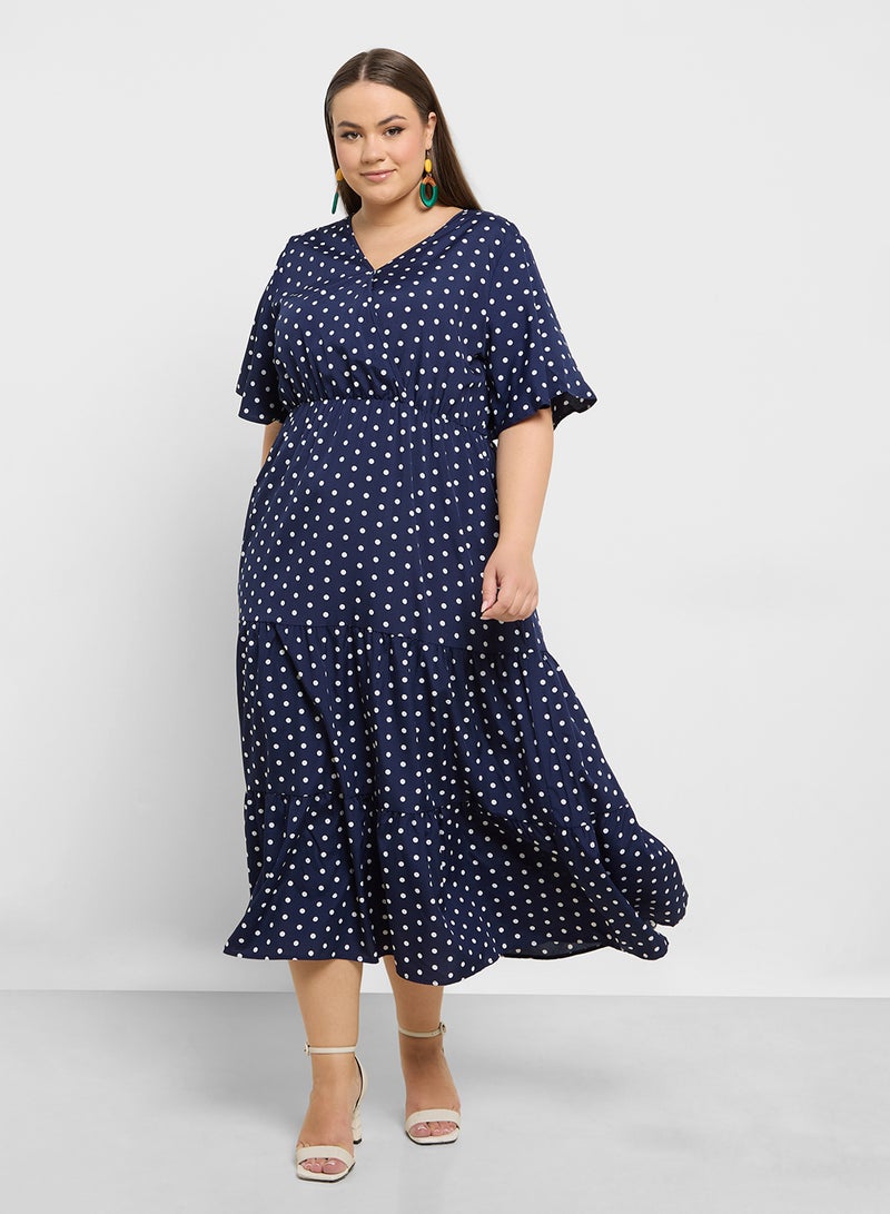 Ditsy Print Dress