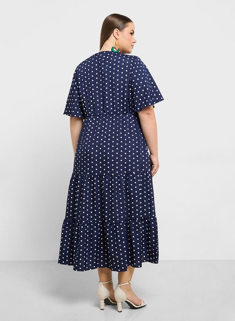 Ditsy Print Dress