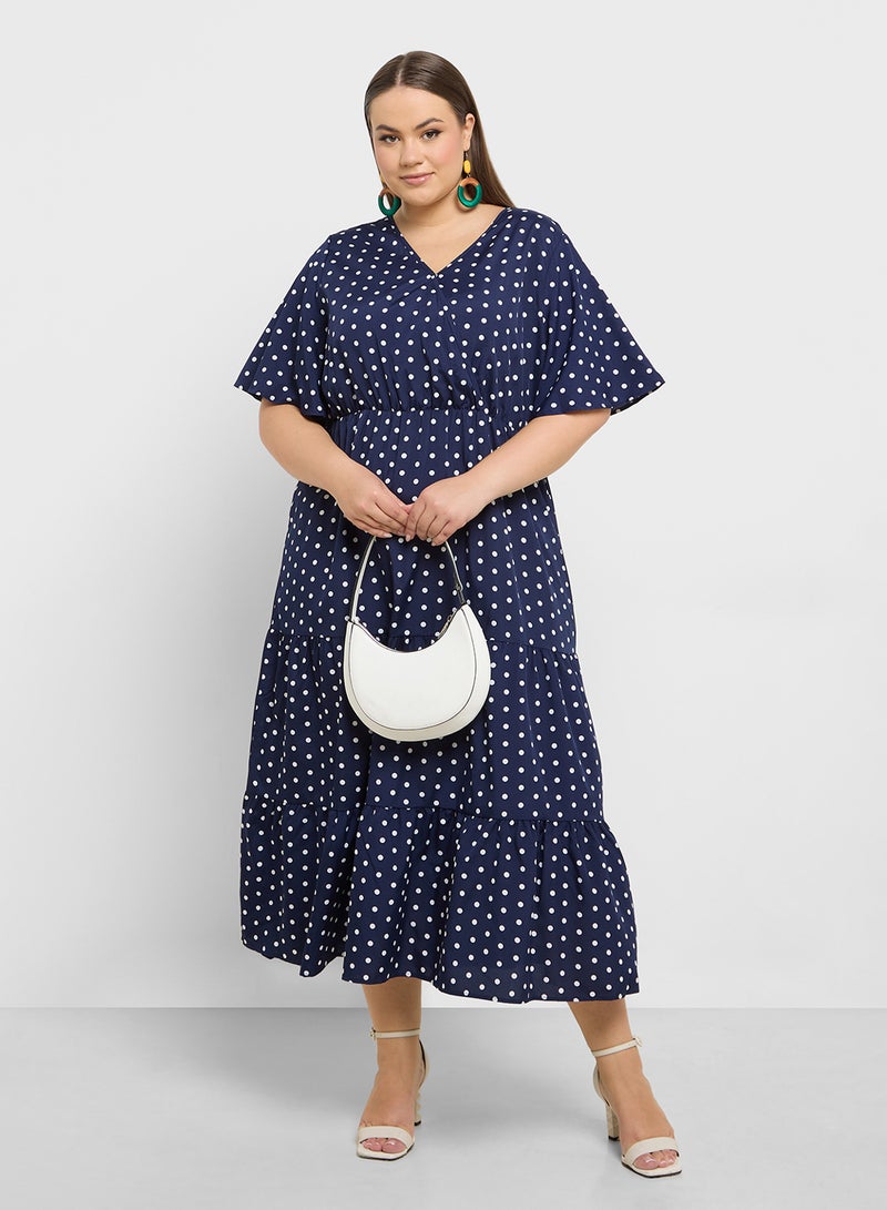 Ditsy Print Dress