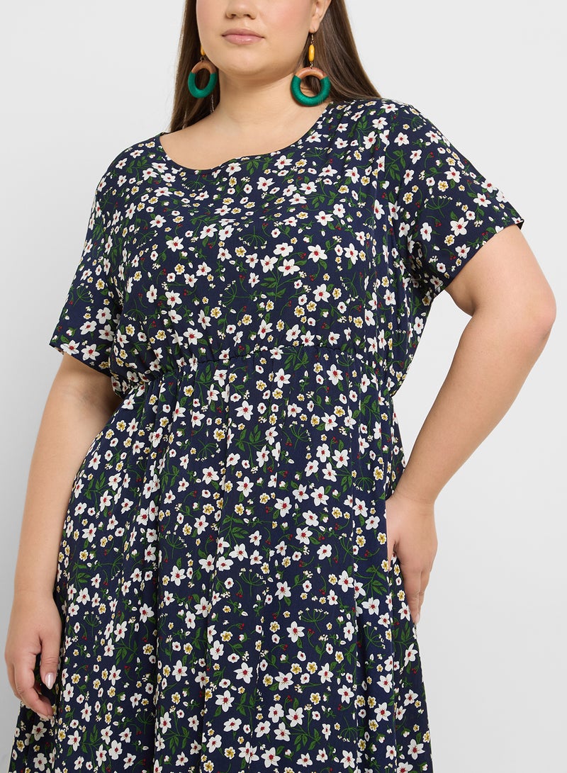 Ditsy Print Dress