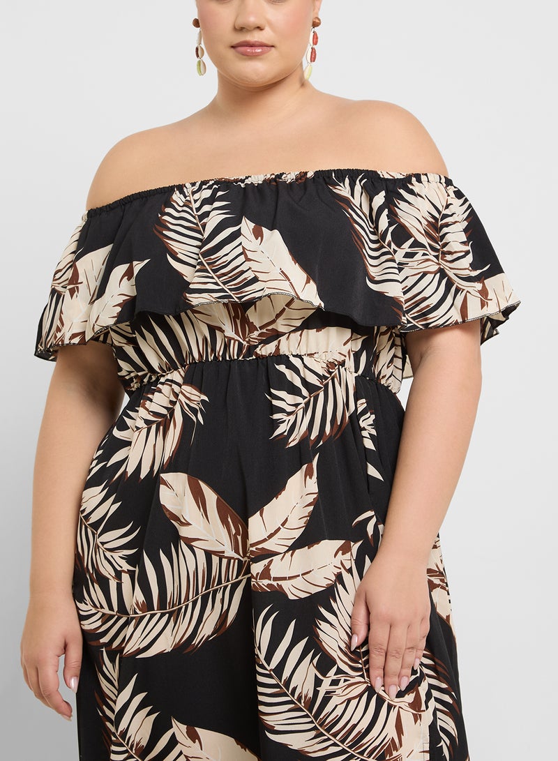 Tropical Print Dress