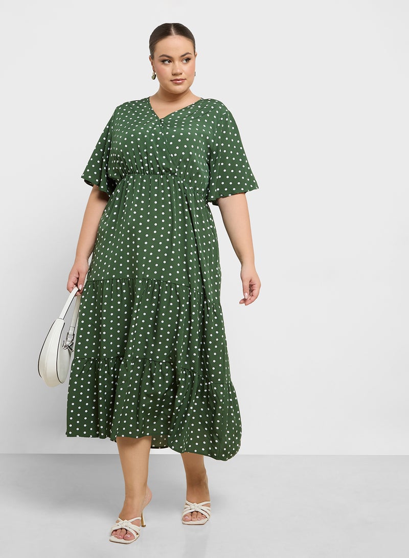 Ditsy Print Dress