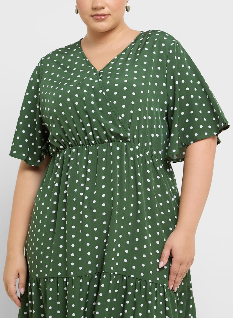 Ditsy Print Dress