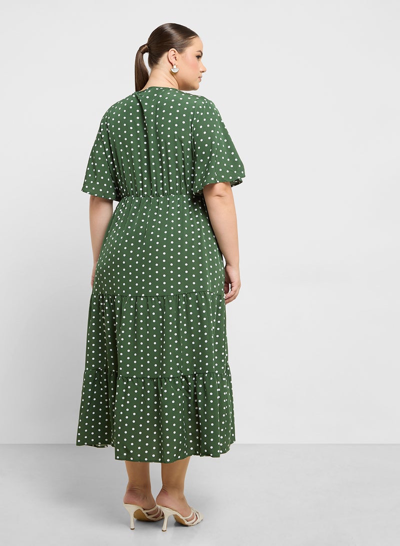 Ditsy Print Dress