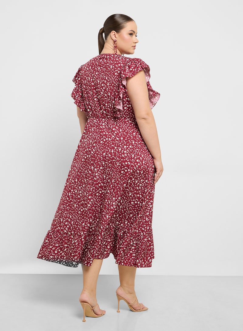 Ditsy Print Dress