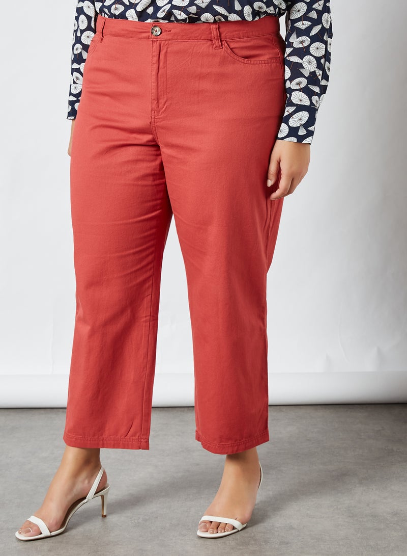 Plus Size Pants Red