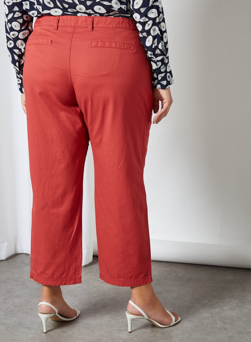 Plus Size Pants Red