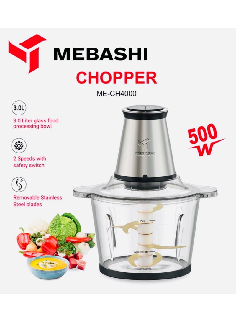 Electric Food Chopper 3 Ltr