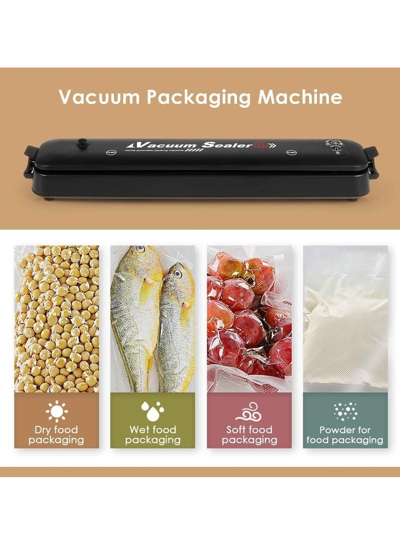 Automatic Vacuum Sealer Machine for Food Preservation Storage Saver Sealing System, Intelligent LED Indicator Lights