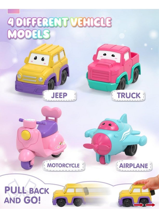 Toddler Girl Toys 2 Year Old Girl Toys With Lights & Music Toddler Toys 2 3 Unicorn Toys Girl Cars For Toddlers 1 3 Car Carrier Truck Toy Gift For Girls