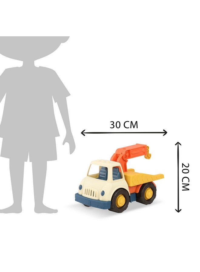 Wonder Wheels Tow Truck Toy Truck With Hook For Towing Moveable Parts Sturdy Toy Vehicle For Toddlers Recyclable Tow Truck 1 Year +