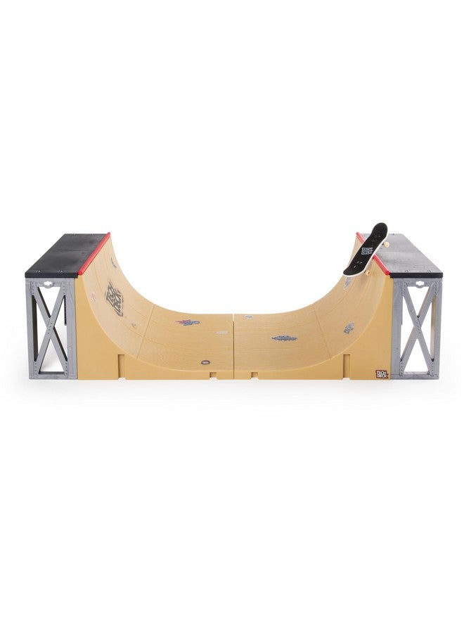 Ultimate 20 Inch Half Pipe Ramp Playset And Exclusive Primitive Pro Fingerboard Kids Toys For Boys And Girls Ages 6 And Up