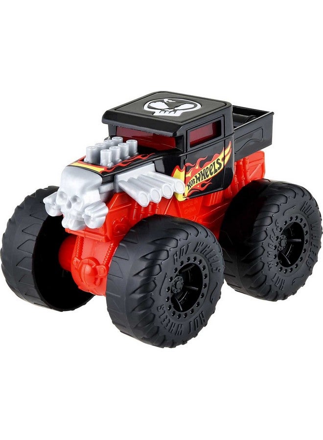 Monster Trucks Roarin’ Wreckers Playset, 1:43 Scale Toy Bone Shaker With Lights & Sounds, Plays Truck’S Theme Song