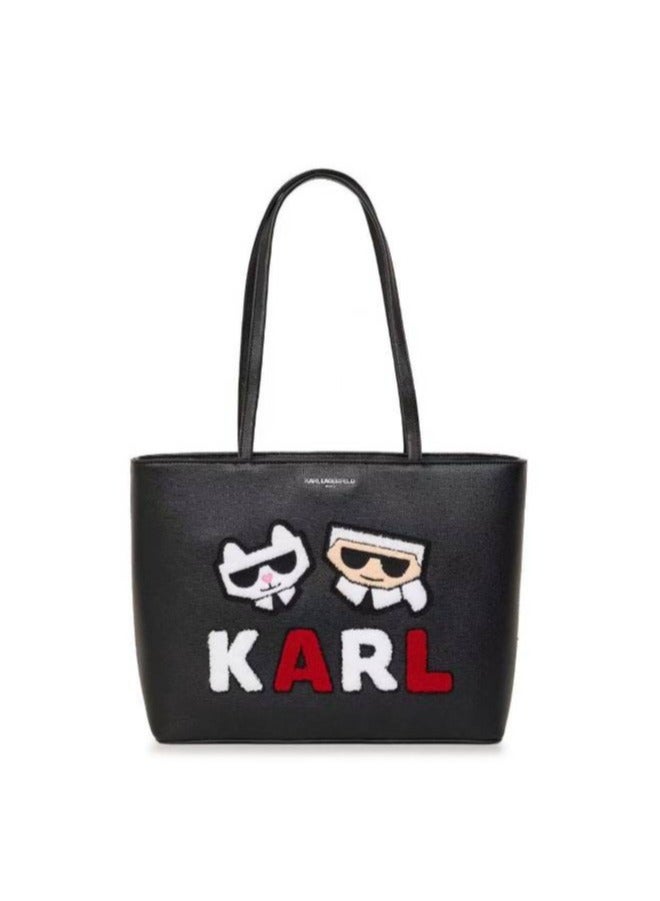 Karl Lagerfeld Paris Leather Shoulder Handbag