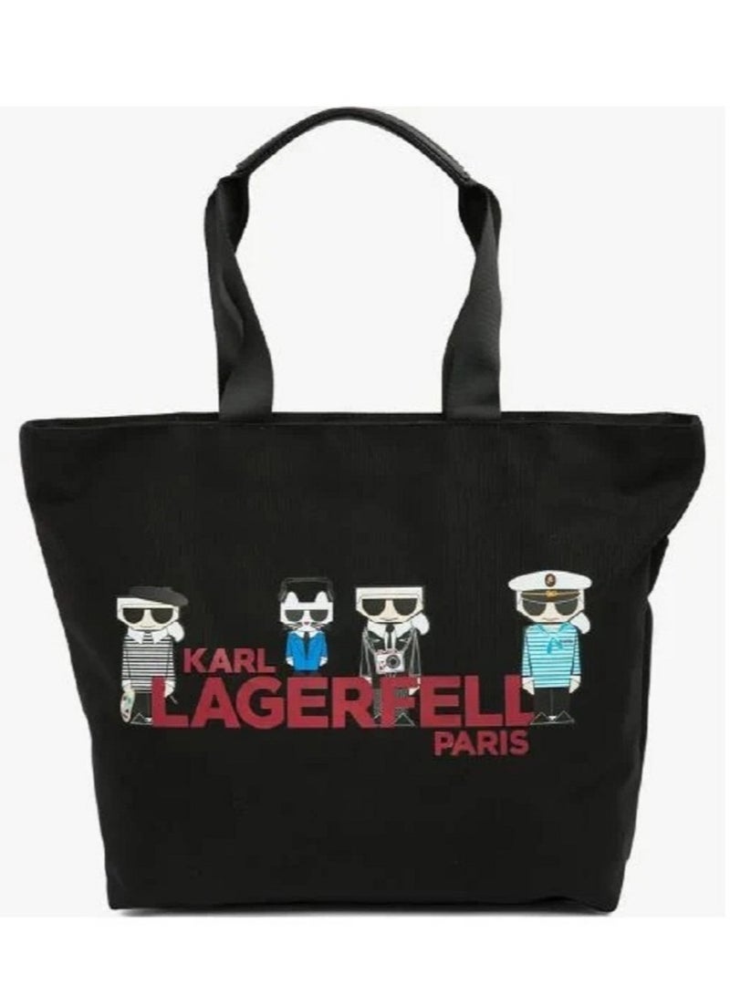 Karl Lagerfeld Kristen Canvas Tote Bag