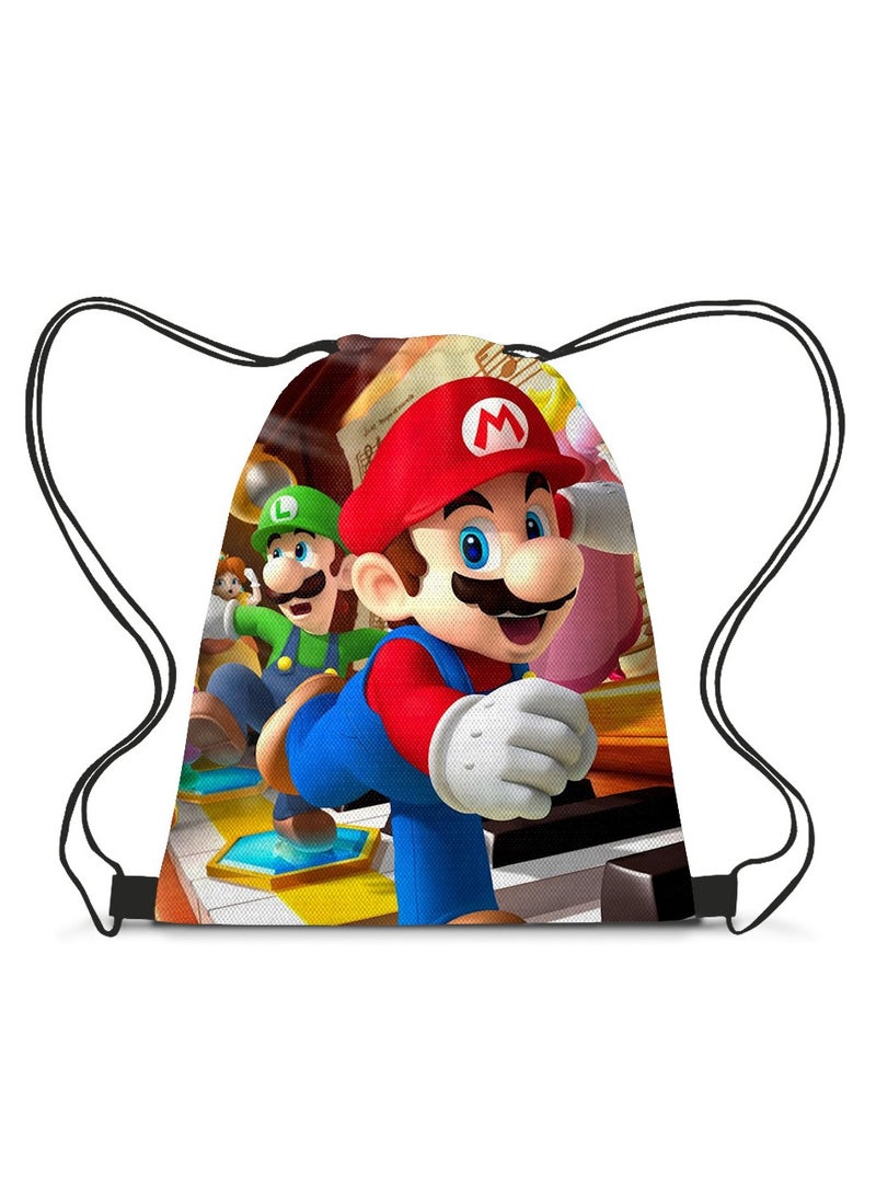 Mario Drawstring Bag Backpack 35*45cm