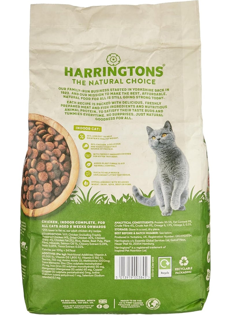 Harringtons Complete Indoor Chicken Dry Cat Food 2kg