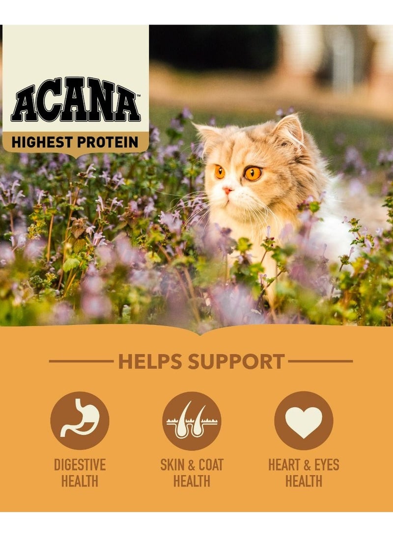 Acana Wild Prairie Free-Run Poultry Wild-Caught Fish All Life Stages Dry Cat Food 4.5 kg