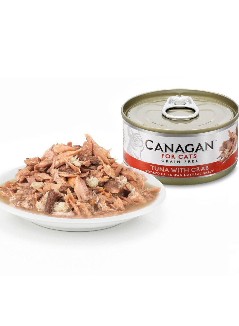 Canagan Tuna with Crab Wet Cat Food 75g Tin 12 pieces per pack