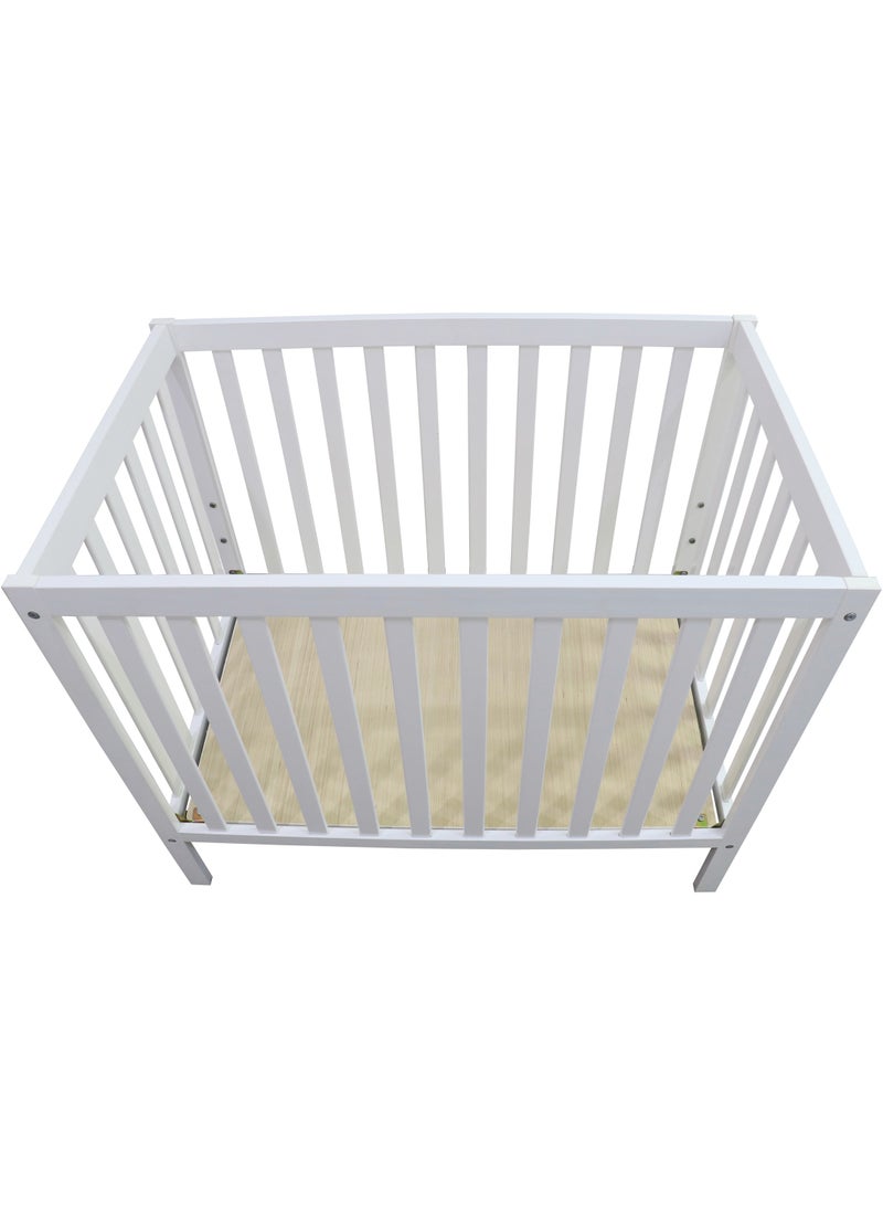 ClassiComfort Baby Wood Crib - White