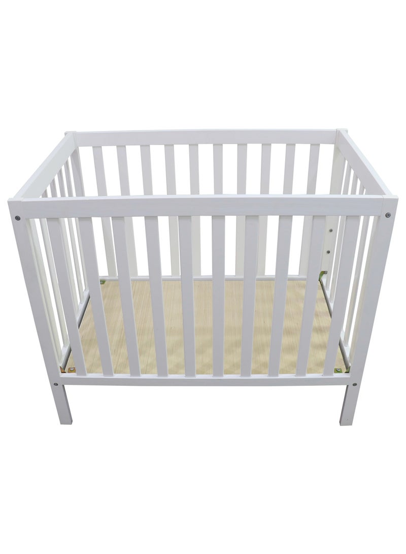 ClassiComfort Baby Wood Crib - White