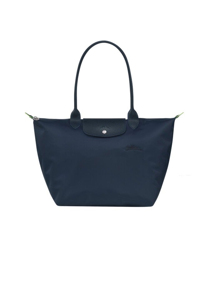 Champ women's Classic Fashion Versatile Large Handbag Shopping Bag Shoulder Bag Handbag Navy Blue