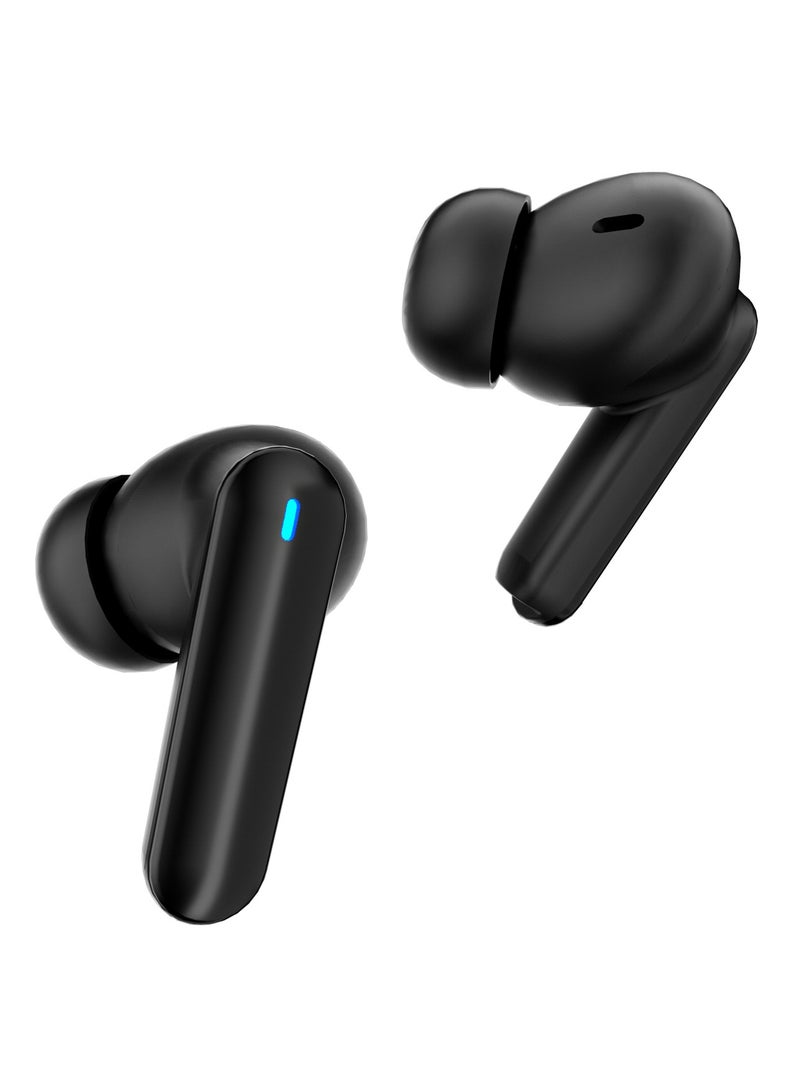 Trusmi ENC True Wireless Earphones WS05-012 | Bluetooth 5.3, Environmental Noise Cancelling, Binaural Call, 7-Hour Playtime (Black/Tarnish)