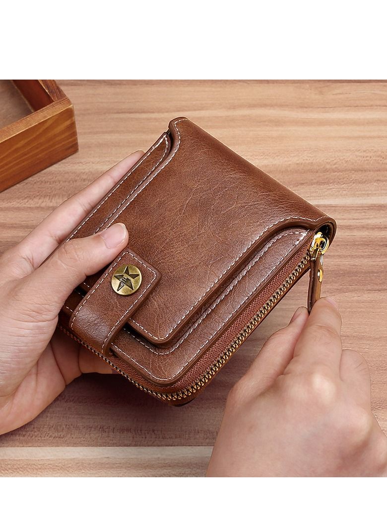 European and American fashion retro multifunctional wallet