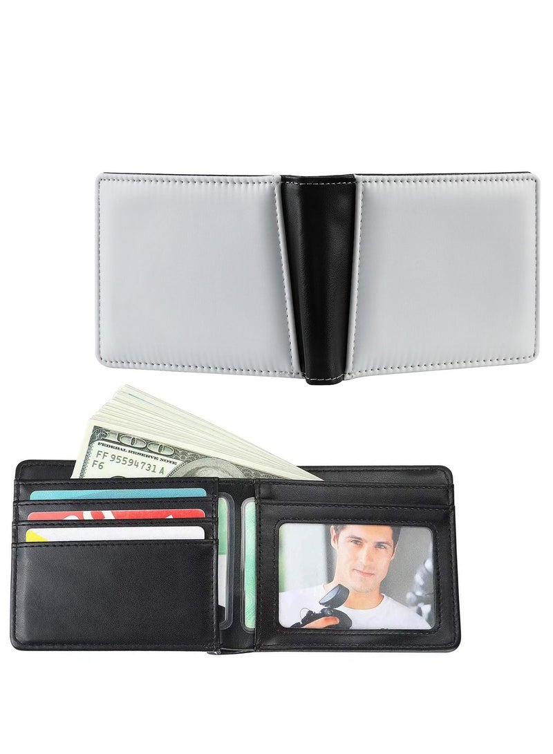 Heat transfer printing, sublimation, blank men's wallet