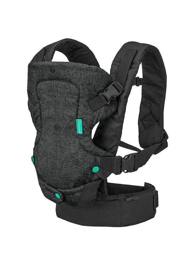 Flip Advanced 4-In-1 Carrier - Ergonomic, Convertible, Face-In And Face-Out Front And Back Carry For Newborns And Older Babies 8-32 Lbs,Black