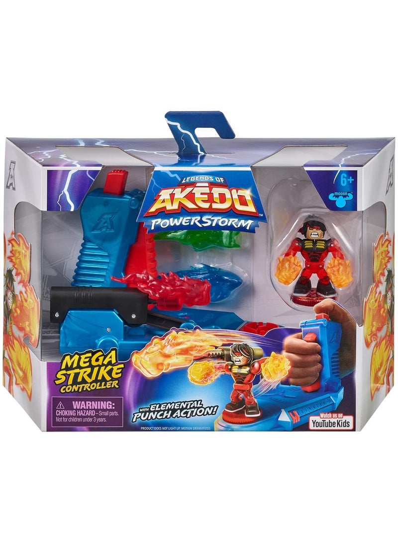 Powerstorm Mega Strike Controller With Elemental Punch Action With Exclusive Turbo Chux Battling Warrior With 4 Accessories