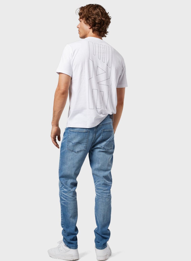 Mid Wash Skinny Fit Jeans