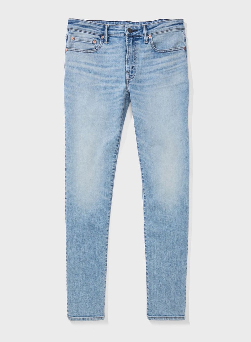 Airflex+ Light Wash Straight Jeans