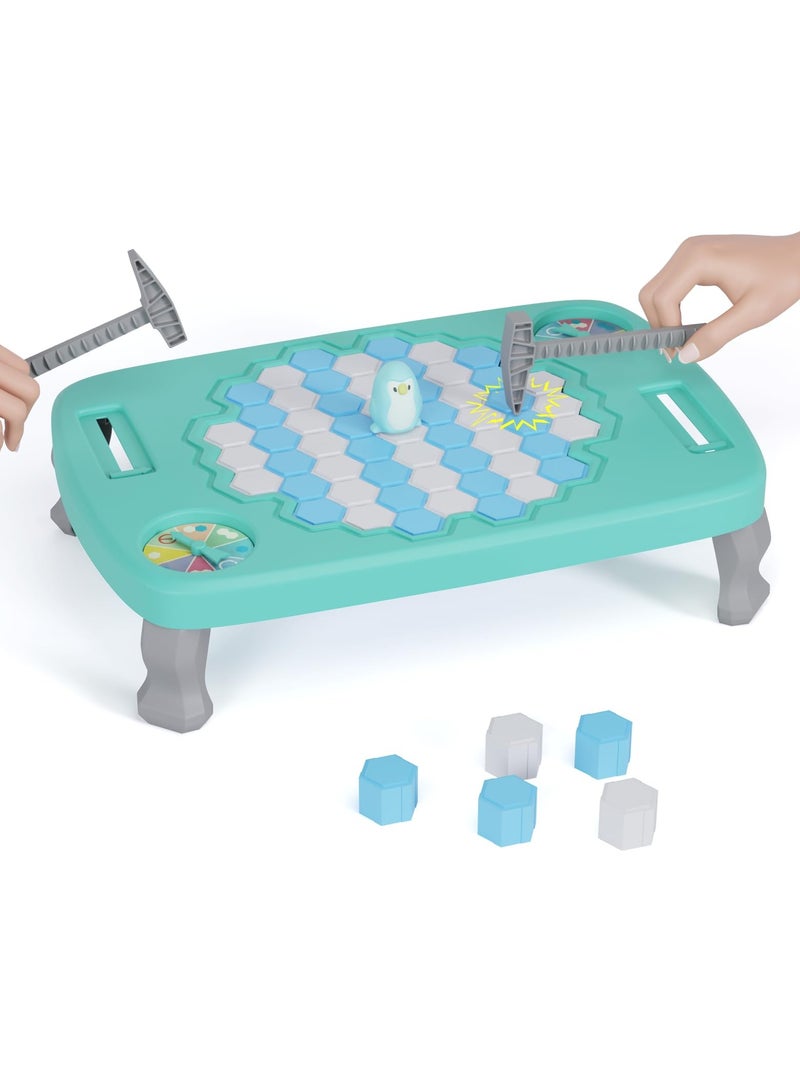 Penguin Ice Rescue Game, 63PCS Ice Breaker Board Game Toy, Save Penguin on Ice for Kids and Adults, Fun Family Game for Children Ages 4 to 8, Engaging Penguin Trap Activity