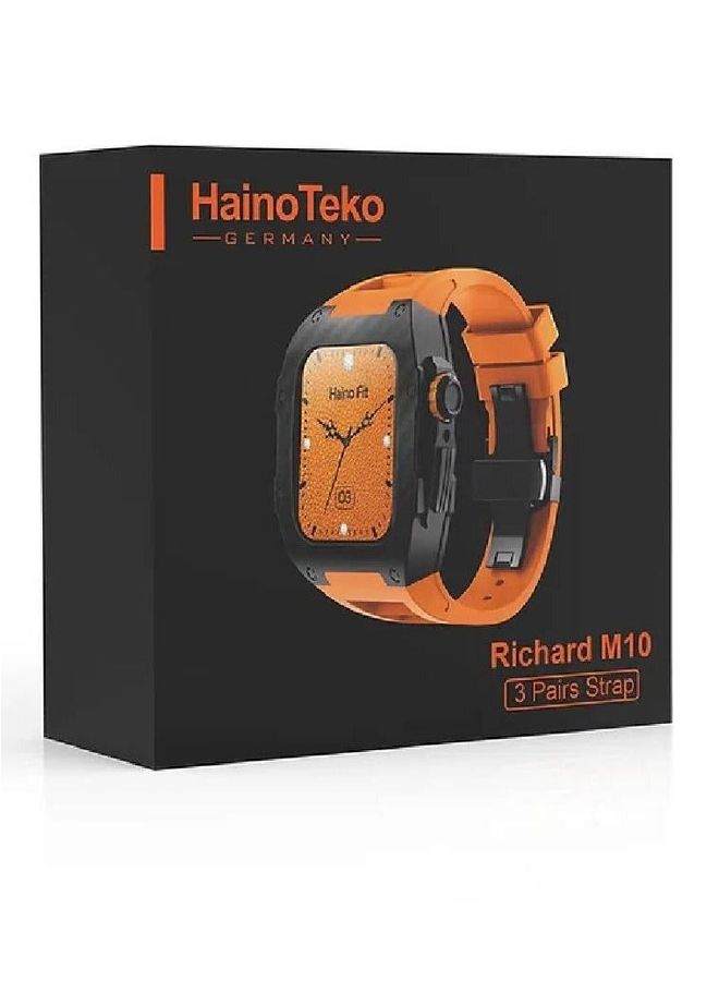 Germany New 2023 Richard M10 3 Pairs Straps Smart Watch