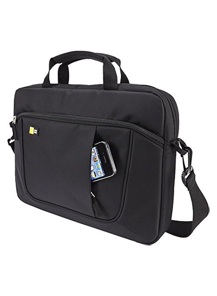 Aua-314 14.1-Inch Laptop/Macbook Air/Pro Retina Display And Ipad Slim With AdjUStable Depth At Bottom- Shoulder Bag Laptop - Briefcase Carrying Handbag Sleeve (Black)