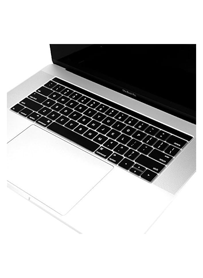 Rubberized Matte Hard Cover for Apple MacBook Pro A1989 A1706/A1708 (Black, 13in)