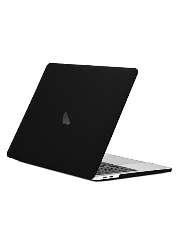 Rubberized Matte Hard Cover for Apple MacBook Pro A1989 A1706/A1708 (Black, 13in)