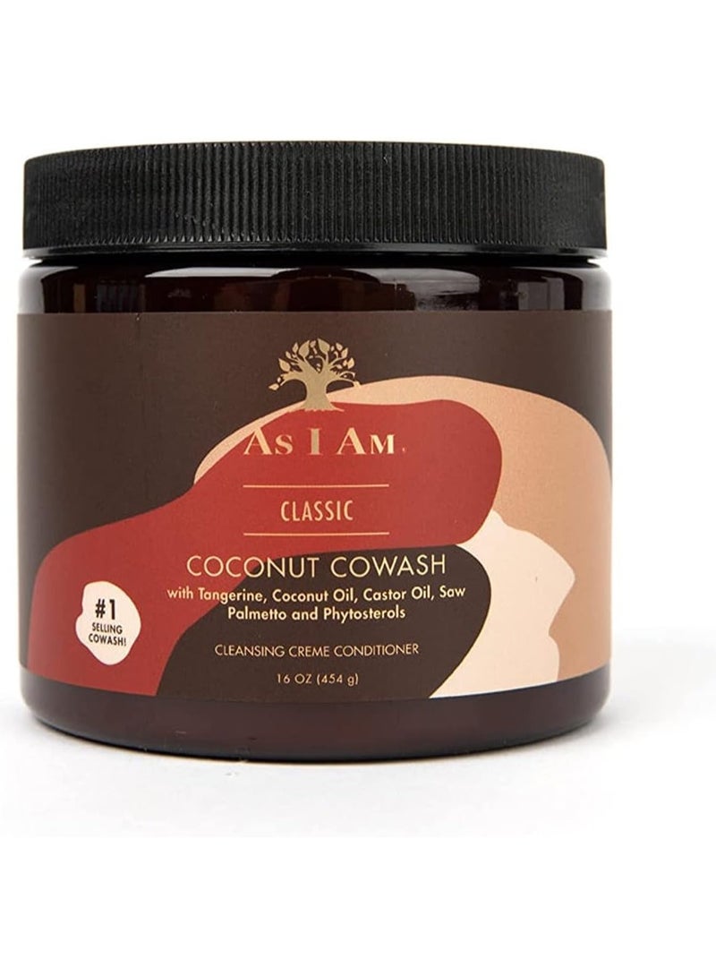 Classic coconut cowash with tangerine, coconut oil, castrol oil 454g