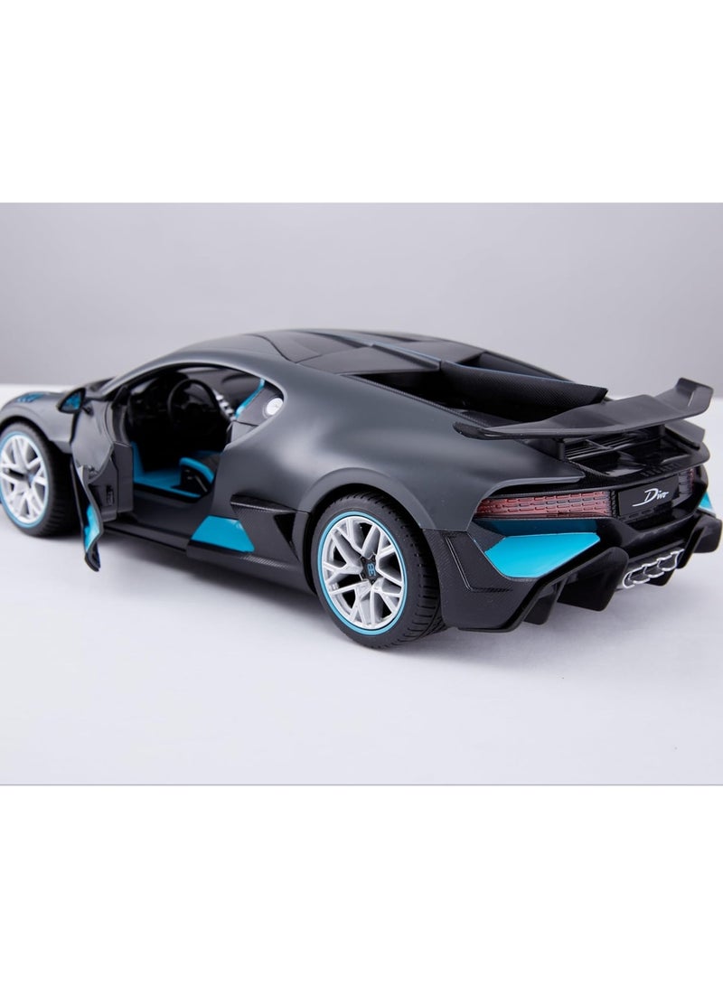 Remote Control Cars 1/14 Scale Officially Licensed RC Series Bugatti Divo, Electric Sport Racing Hobby Toy Car Model Vehicle for Boys and Girls Teens and Adults Gift - Grey